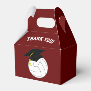 Volleyball Abschluss Sportmaroon Geschenkschachtel
