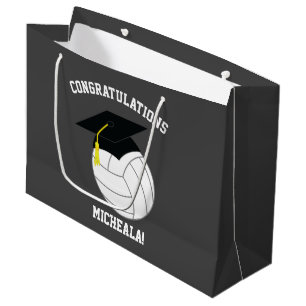 Volleyball Abschluss Sports Gray Große Geschenktüte