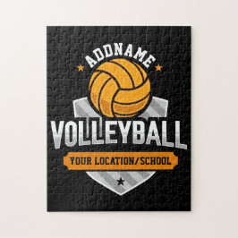 Volleyball ADD TEXT School Varsity Team Player