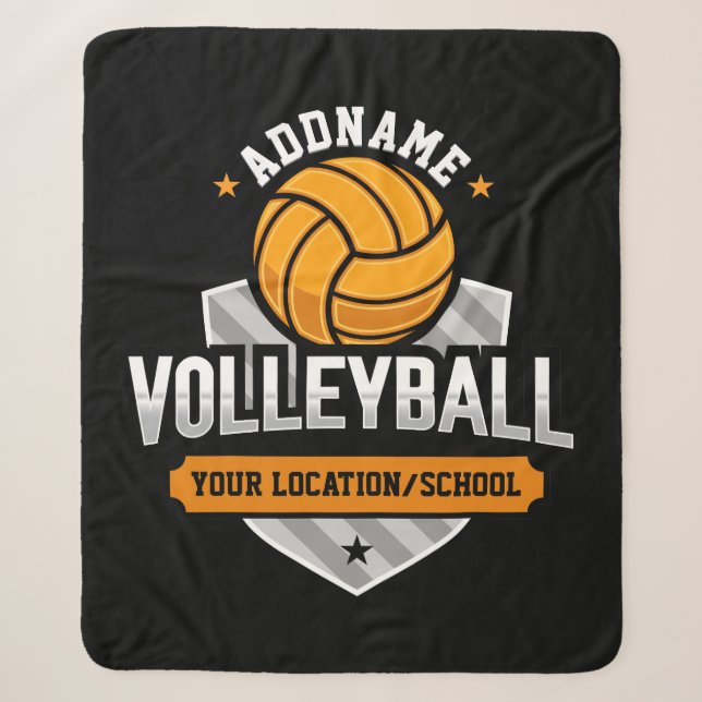 Volleyball ADD TEXT School Varsity Team Player Sherpadecke (Vorderseite)