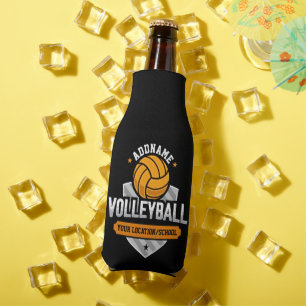 Volleyball ADD TEXT Schulmannschaftsteam Spieler Flaschenkühler