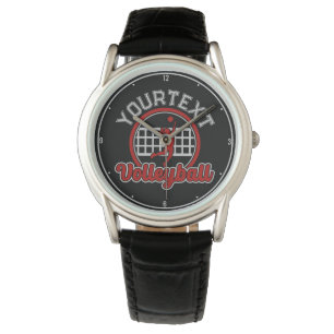 Volleyball ADNAME Spike Ball Attack Team Sport Armbanduhr