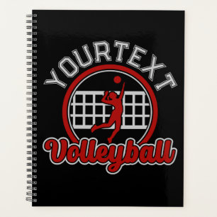 Volleyball ADNAME Spike Ball Attack Team Sport Planer