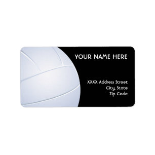 Volleyball-Adressenmarken Adressaufkleber