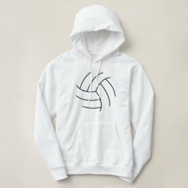 Volleyball ähnelt mit Spielername und Spielernumme Hoodie