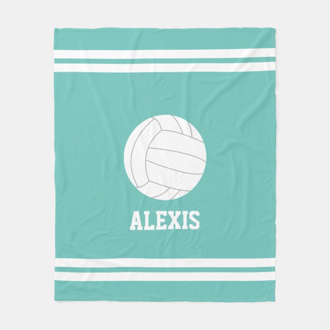 Volleyball als Personalisierte Kinder Fleecedecke (Vorderseite)