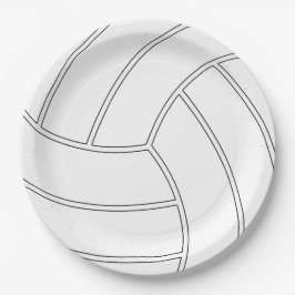 Volleyball Anpassbare Papier-Party-Teller Pappteller