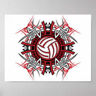 Volleyball Art Poster