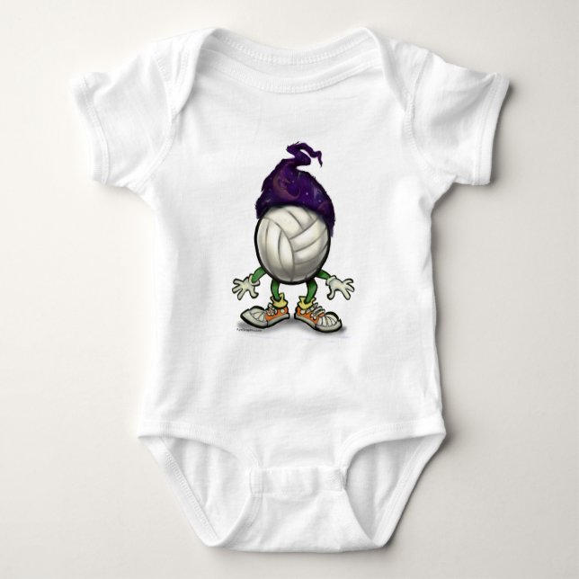 Volleyball-Assistent Baby Strampler (Vorderseite)