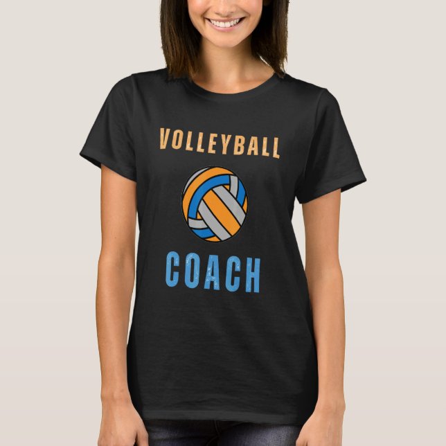 Volleyball-Assistent-Trainer Mutter Sport Team Coa T-Shirt (Vorderseite)