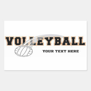 Volleyball-Aufkleber Rechteckiger Aufkleber
