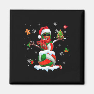Volleyball Ausrüstung wie Snowman Sungles Xmas Pla Magnet