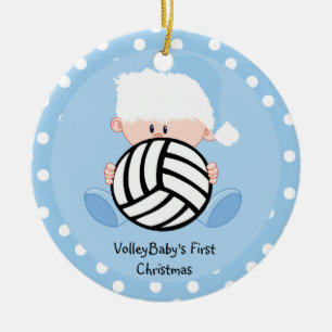 Volleyball Baby Boyl 1. Weihnachtsschmuck