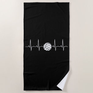 Volleyball Ball Heartbeat Strandtuch