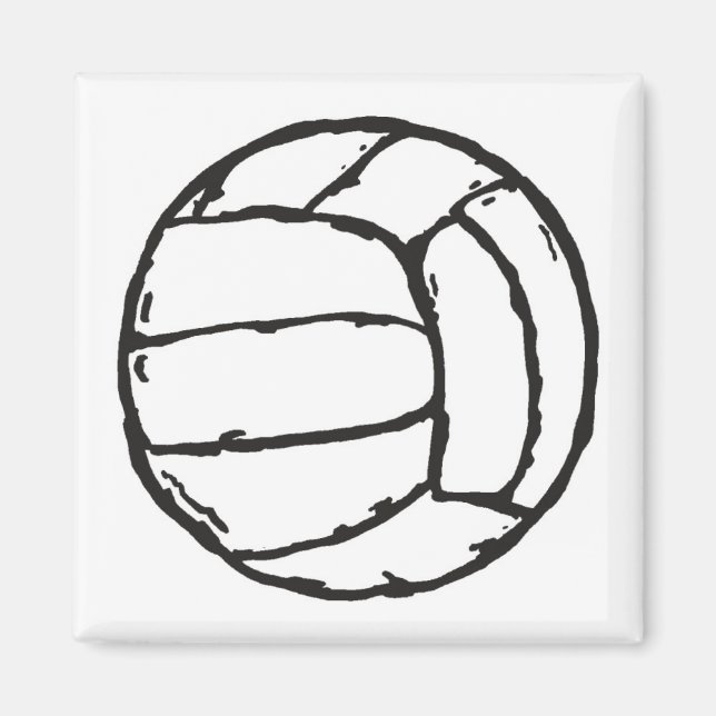 Volleyball Ball Magnet (Vorne)