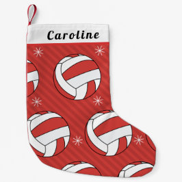 Volleyball Ball Snowflakes Kinder Name Weihnachten Kleiner Weihnachtsstrumpf