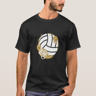 Volleyball Ball Sports Blumen Team Coach Beach Vol T-Shirt