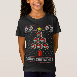 Volleyball Balls Tree Frohe Weihnachten Ugly Sweat T-Shirt