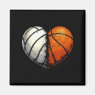 Volleyball Basketball Ball Herz Srts Liebhaber Val Magnet