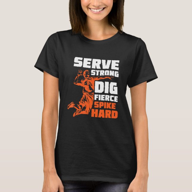 Volleyball Beach Volleyball Indoor Volleyball Midd T-Shirt (Vorderseite)
