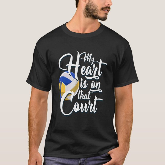 Volleyball Beach Volleyball Indoor Volleyball Midd T-Shirt (Vorderseite)