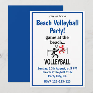 Volleyball Beachvolleyball Einladung