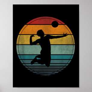 Volleyball Bekleidung Mens Beach Volleyball Poster