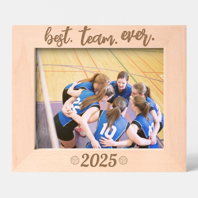 Volleyball Bestes Team Aller Zeiten Benutzerdefini Geätzte Rahmen (Von Creator hochgeladen)