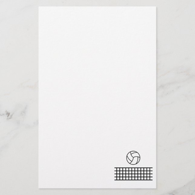 Volleyball Briefpapier (Vorderseite)