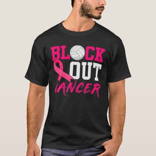 Volleyball-Brustkrebs-Aufklärungskampagne T-Shirt (Vorderseite)