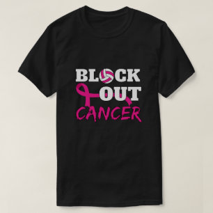 Volleyball-Brustkrebs-Sensibilisierungsblock T-Shirt