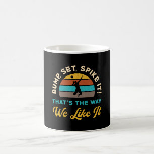 Volleyball Bump Set Spiegelung Es Volleyball Spiel Kaffeetasse