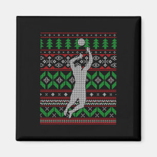 Volleyball Bump Set Uni High School Happ Magnet