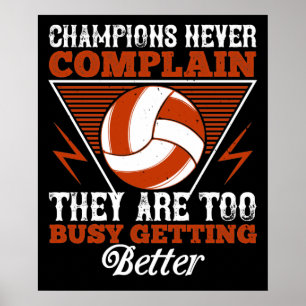 Volleyball - Champions klagen nie Poster