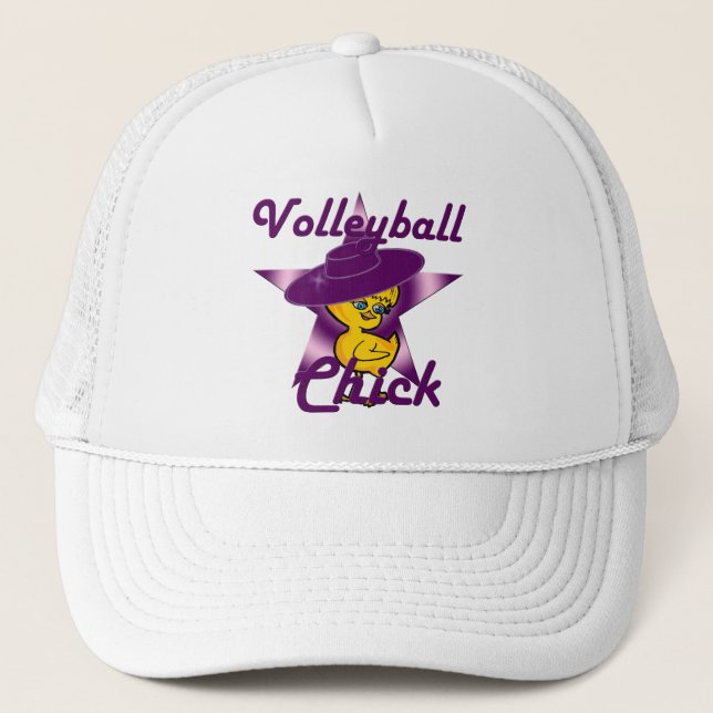 Volleyball Chick #9 Truckerkappe (Vorderseite)