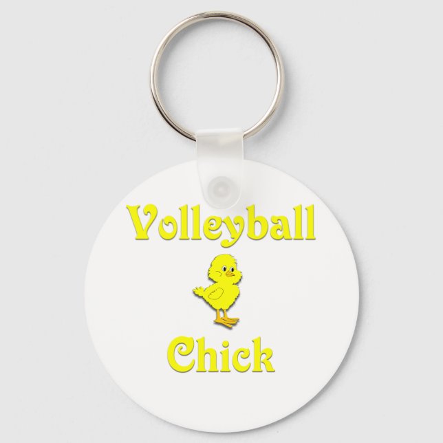 Volleyball Chick Schlüsselanhänger (Vorderseite)