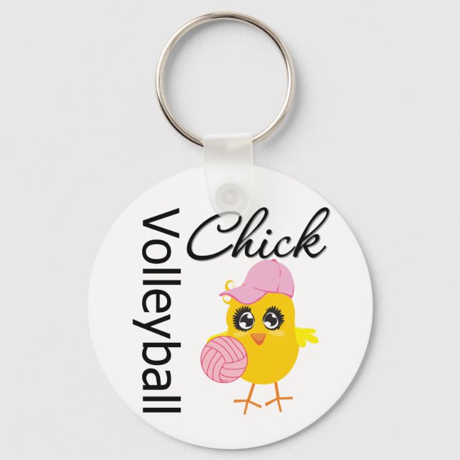 Volleyball Chick Schlüsselanhänger (Vorderseite)