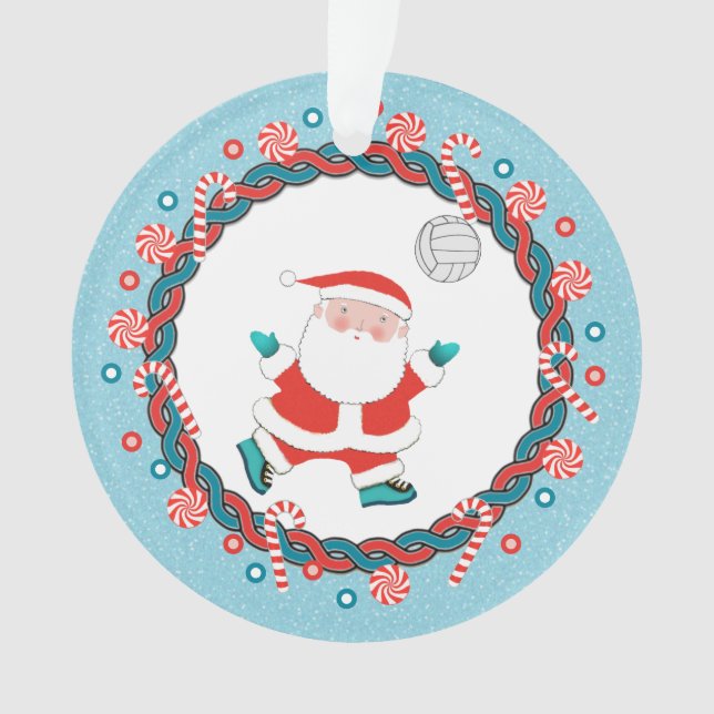 Volleyball Christmas Collectif Ornament (Vorderseite)