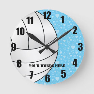 Volleyball clock runde wanduhr