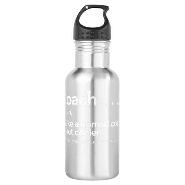 Volleyball Coach Definition Funny Gift  Edelstahlflasche (Vorderseite)