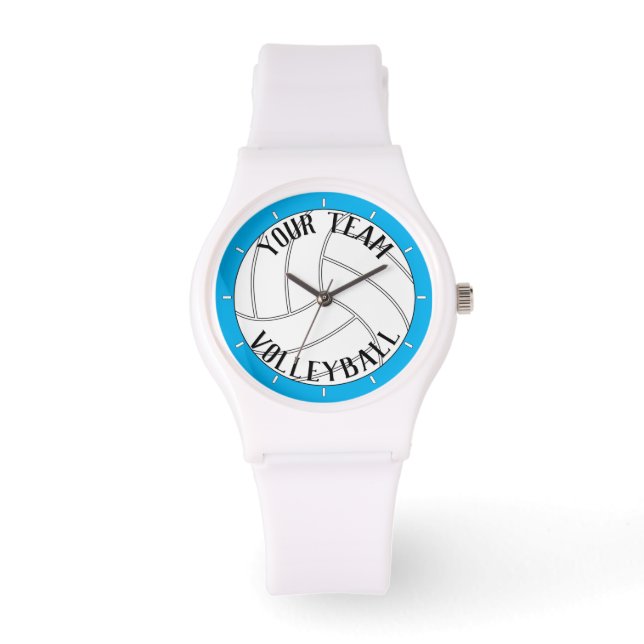 Volleyball-Coach oder Spieler Custom Team Name Spo Armbanduhr (Vorderseite)