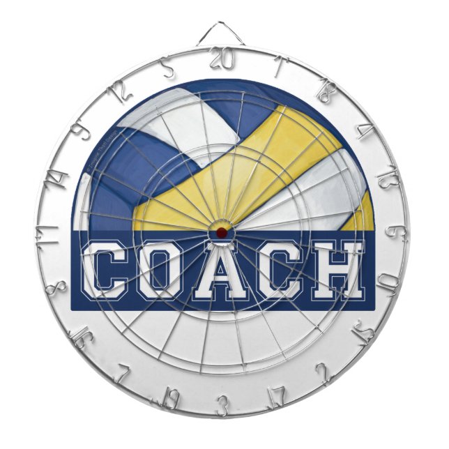 Volleyball-Coach ProfiledInk Dart Board Dartscheibe (vorne)