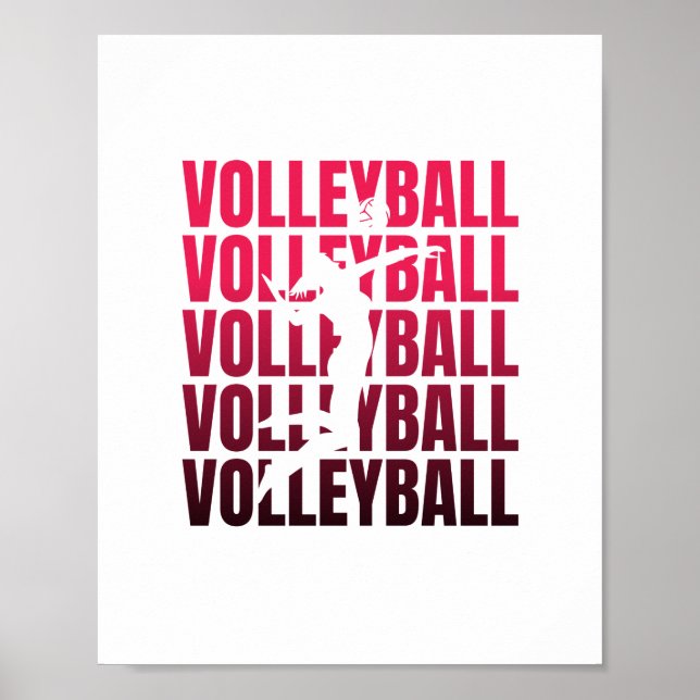 Volleyball | Coach Team Player Geschenke Poster (Vorne)