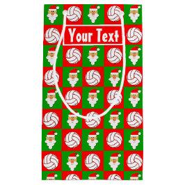 Volleyball Custom Player Name/Text Weihnachten Wei Kleine Geschenktüte