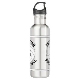 Volleyball Custom Team Name & Spielnummer Sport Edelstahlflasche