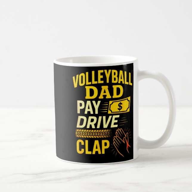 Volleyball Dad - Funny Proud Father Player  Kaffeetasse (Rechts)