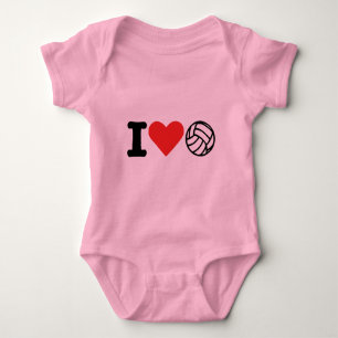 Volleyball der Liebe I Baby Strampler