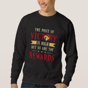 Volleyball der Preis für den Sieg Volleyball-Spiel Sweatshirt