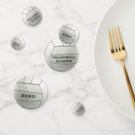 Volleyball Design Table Confetti Konfetti