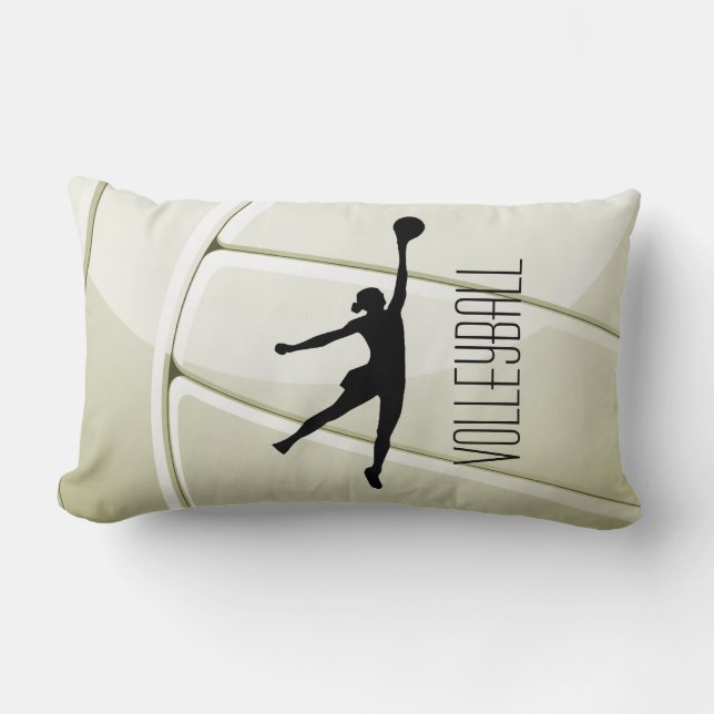 Volleyball-Designwurfkissen Lendenkissen (Vorderseite)
